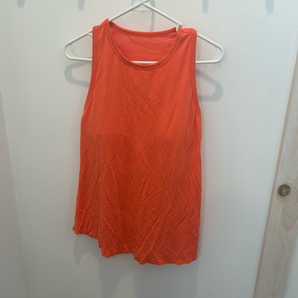 SheBird The Freedom Racerback Tank With Built in Bra in Orange - Picture 2 of 6